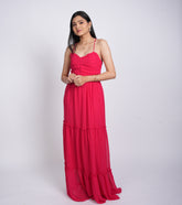 Elegant Red Maxi Dress