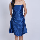 Royal Blue Satin Slip Dress