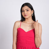 Elegant Red Maxi Dress