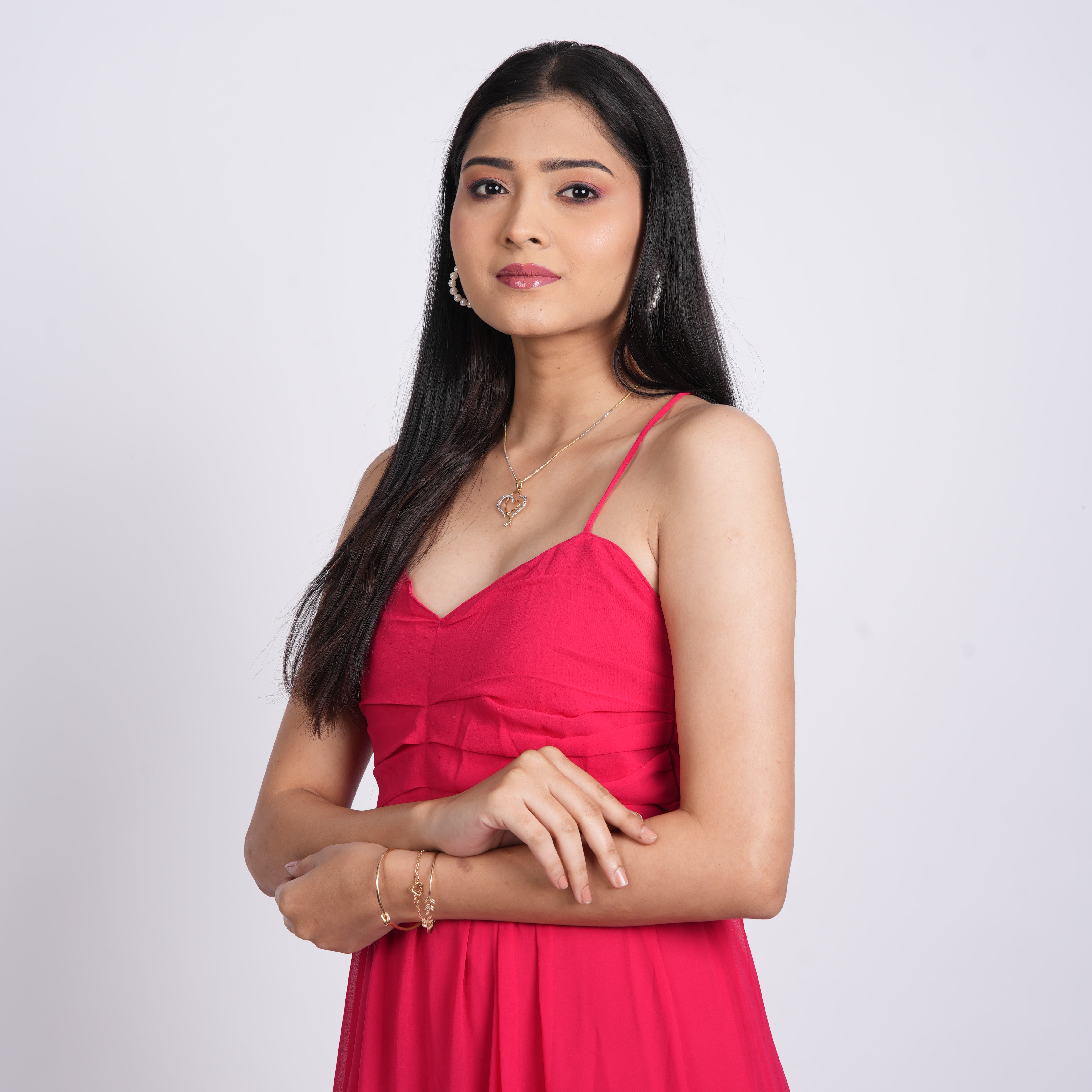 Elegant Red Maxi Dress