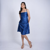 Royal Blue Satin Slip Dress