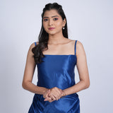 Royal Blue Satin Slip Dress