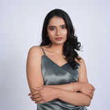 Satin Slip Midi Dress