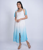 Ombre Tie-Strap Midi Dress