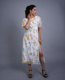 Floral Slit Midi Dress